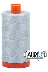 Aurifil Mako 50wt Cotton 1300 m 1422 yd. spool - 5007 Light Grey Blue Aurifil Mako 50wt Cotton 1300 m 1422 yd. spool - 5007 Light Grey Blue