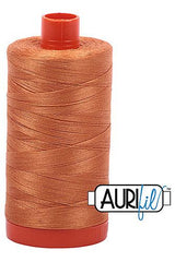 Aurifil Mako 50wt Cotton 1300 m 1422 yd. spool - 5009 Medium Orange Aurifil Mako 50wt Cotton 1300 m 1422 yd. spool - 5009 Medium Orange