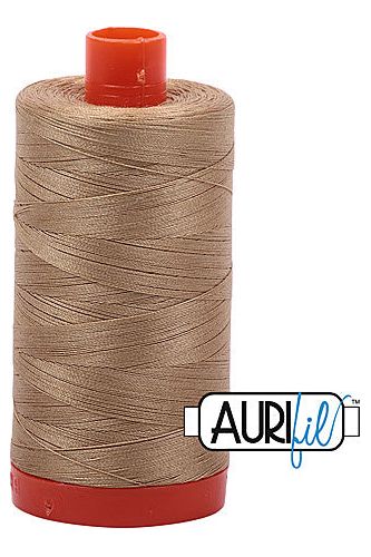 Aurifil Mako 50wt Cotton 1300 m 1422 yd. spool - 5010 Blonde Beige Aurifil Mako 50wt Cotton 1300 m 1422 yd. spool - 5010 Blonde Beige