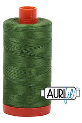 Aurifil Mako 50wt Cotton 1300 m 1422 yd. spool - 5018 Dark Grass Green Aurifil Mako 50wt Cotton 1300 m 1422 yd. spool - 5018 Dark Grass Green
