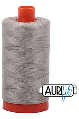 Aurifil Mako 50wt Cotton 1300 m 1422 yd. spool - 5021 Light Grey Aurifil Mako 50wt Cotton 1300 m 1422 yd. spool - 5021 Light Grey