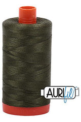 Aurifil Mako 50wt Cotton 1300 m 1422 yd. spool - 5023 Medium Green Aurifil Mako 50wt Cotton 1300 m 1422 yd. spool - 5023 Medium Green