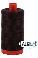 Aurifil Mako 50wt Cotton 1300 m 1422 yd. spool - 5024 Dark Brown Aurifil Mako 50wt Cotton 1300 m 1422 yd. spool - 5024 Dark Brown