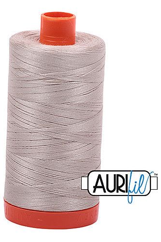 Aurifil Mako 50wt Cotton 1300 m 1422 yd. spool - 6711 Pewter Aurifil Mako 50wt Cotton 1300 m 1422 yd. spool - 6711 Pewter