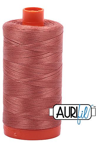 Aurifil Mako 50wt Cotton 1300 m 1422 yd. spool - 6728 Cinnabar Aurifil Mako 50wt Cotton 1300 m 1422 yd. spool - 6728 Cinnabar