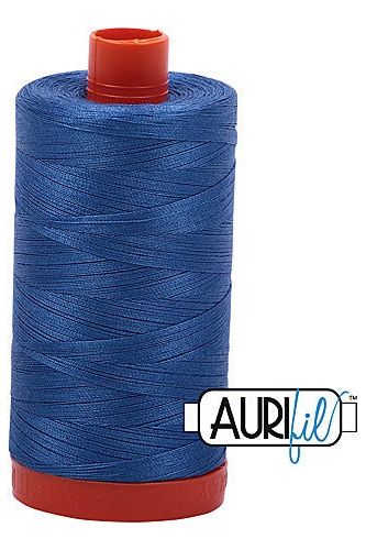 Aurifil Mako 50wt Cotton 1300 m 1422 yd. spool - 6738 Peacock Blue Aurifil Mako 50wt Cotton 1300 m 1422 yd. spool - 6738 Peacock Blue