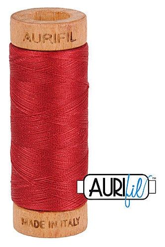 Aurifil Mako 80wt Cotton 274 m 300 yd. spool - 1103 Burgundy Aurifil Mako 80wt Cotton 274 m 300 yd. spool - 1103 Burgundy