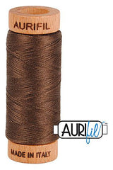 Aurifil Mako 80wt Cotton 274 m 300 yd. spool - 1140 Bark Aurifil Mako 80wt Cotton 274 m 300 yd. spool - 1140 Bark