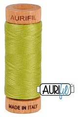 Aurifil Mako 80wt Cotton 274 m 300 yd. spool - 1147 Light Leaf Green Aurifil Mako 80wt Cotton 274 m 300 yd. spool - 1147 Light Leaf Green