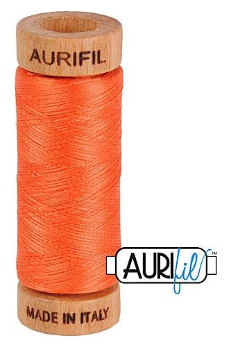 Aurifil Mako 80wt Cotton 274 m 300 yd. spool - 1154 Dusty Orange Aurifil Mako 80wt Cotton 274 m 300 yd. spool - 1154 Dusty Orange