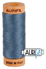 Aurifil Mako 80wt Cotton 274 m 300 yd. spool - 1158 Medium Grey Aurifil Mako 80wt Cotton 274 m 300 yd. spool - 1158 Medium Grey