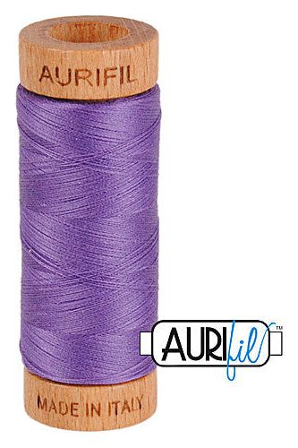 Aurifil Mako 80wt Cotton 274 m 300 yd. spool - 1243 Dusty Lavender Aurifil Mako 80wt Cotton 274 m 300 yd. spool - 1243 Dusty Lavender