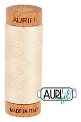 Aurifil Mako 80wt Cotton 274 m 300 yd. spool - 2000 Light Sand Aurifil Mako 80wt Cotton 274 m 300 yd. spool - 2000 Light Sand