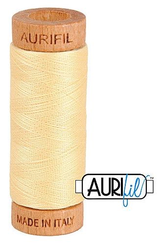 Aurifil Mako 80wt Cotton 274 m 300 yd. spool - 2105 Champagne Aurifil Mako 80wt Cotton 274 m 300 yd. spool - 2105 Champagne