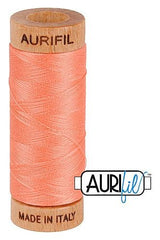 Aurifil Mako 80wt Cotton 274 m 300 yd. spool - 2220 Light Salmon Aurifil Mako 80wt Cotton 274 m 300 yd. spool - 2220 Light Salmon