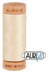 Aurifil Mako 80wt Cotton 274 m 300 yd. spool - 2310 Light Beige Aurifil Mako 80wt Cotton 274 m 300 yd. spool - 2310 Light Beige