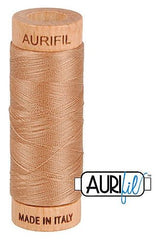 Aurifil Mako 80wt Cotton 274 m 300 yd. spool - 2340 Cafe au Lait Aurifil Mako 80wt Cotton 274 m 300 yd. spool - 2340 Cafe au Lait