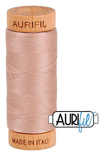 Aurifil Mako 80wt Cotton 274 m 300 yd. spool - 2375 Antique Blush Aurifil Mako 80wt Cotton 274 m 300 yd. spool - 2375 Antique Blush