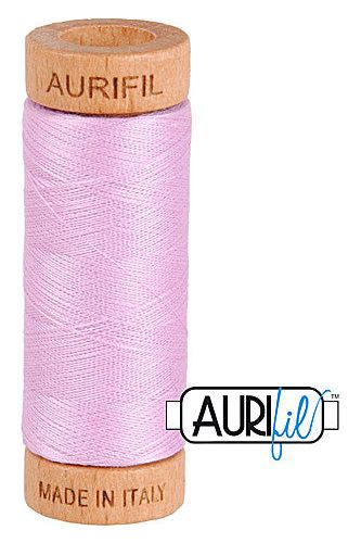 Aurifil Mako 80wt Cotton 274 m 300 yd. spool - 2515 Light Orchid Aurifil Mako 80wt Cotton 274 m 300 yd. spool - 2515 Light Orchid