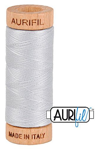 Aurifil Mako 80wt Cotton 274 m 300 yd. spool - 2600 Dove Aurifil Mako 80wt Cotton 274 m 300 yd. spool - 2600 Dove