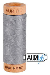 Aurifil Mako 80wt Cotton 274 m 300 yd. spool - 2605 Grey Aurifil Mako 80wt Cotton 274 m 300 yd. spool - 2605 Grey