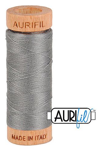 Aurifil Mako 80wt Cotton 274 m 300 yd. spool - 2625 Arctic Ice Aurifil Mako 80wt Cotton 274 m 300 yd. spool - 2625 Arctic Ice