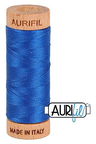 Aurifil Mako 80wt Cotton 274 m 300 yd. spool - 2740 Dark Cobalt Aurifil Mako 80wt Cotton 274 m 300 yd. spool - 2740 Dark Cobalt