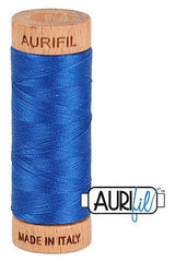 Aurifil Mako 80wt Cotton 274 m 300 yd. spool - 2740 Dark Cobalt Aurifil Mako 80wt Cotton 274 m 300 yd. spool - 2740 Dark Cobalt