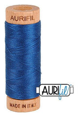 Aurifil Mako 80wt Cotton 274 m 300 yd. spool - 2783 Medium Delft Blue Aurifil Mako 80wt Cotton 274 m 300 yd. spool - 2783 Medium Delft Blue