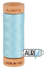 Aurifil Mako 80wt Cotton 274 m 300 yd. spool - 2805 Light Grey Turquoise Aurifil Mako 80wt Cotton 274 m 300 yd. spool - 2805 Light Grey Turquoise