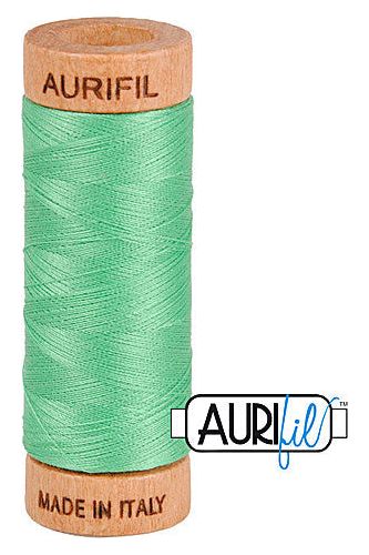 Aurifil Mako 80wt Cotton 274 m 300 yd. spool - 2860 Light Emerald Aurifil Mako 80wt Cotton 274 m 300 yd. spool - 2860 Light Emerald