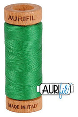 Aurifil Mako 80wt Cotton 274 m 300 yd. spool - 2870 Green Aurifil Mako 80wt Cotton 274 m 300 yd. spool - 2870 Green