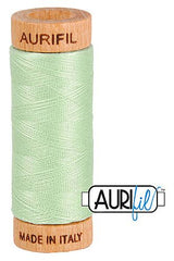 Aurifil Mako 80wt Cotton 274 m 300 yd. spool - 2880 Pale Green Aurifil Mako 80wt Cotton 274 m 300 yd. spool - 2880 Pale Green