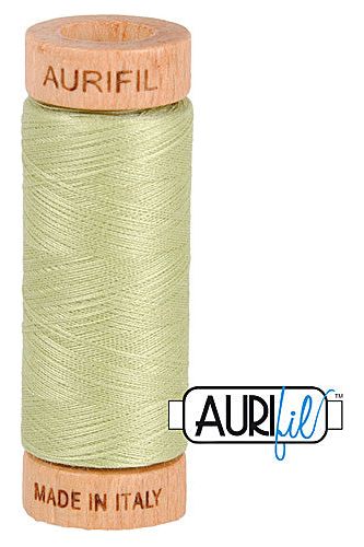 Aurifil Mako 80wt Cotton 274 m 300 yd. spool - 2886 Light Avocado Aurifil Mako 80wt Cotton 274 m 300 yd. spool - 2886 Light Avocado