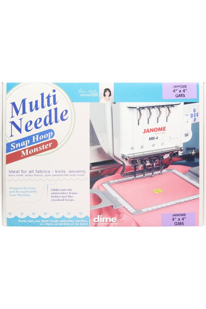 Dime, 4" x 4" Multi Needle Snap Hoop Monster - Janome Dime, 4" x 4" Multi Needle Snap Hoop Monster - Janome