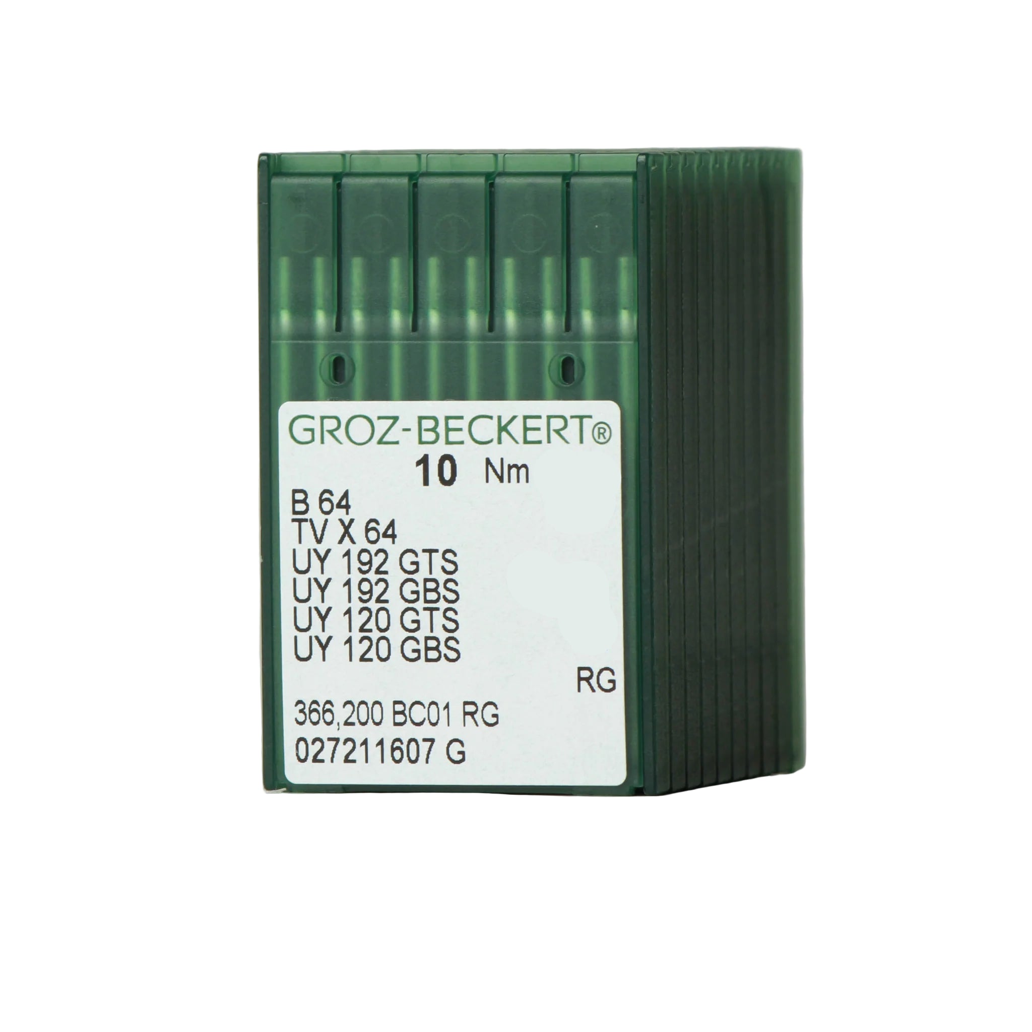 Groz-Beckert needle packet on a light gray background Groz-Beckert needle packet on a light gray background