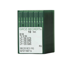 Groz-Beckert needle packet on a light gray background Groz-Beckert needle packet on a light gray background