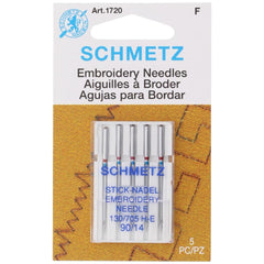 Embroidery Needles, Schmetz (5 pk) Embroidery Needles, Schmetz (5 pk)