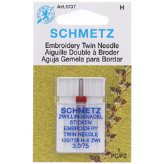 Embroidery Twin Needle, Schmetz (1pk) Embroidery Twin Needle, Schmetz (1pk)