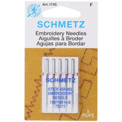 Embroidery Needles, Schmetz (5 pk) Embroidery Needles, Schmetz (5 pk)