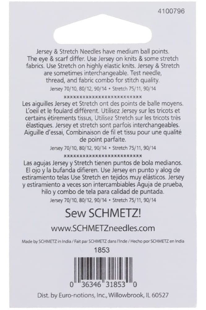 Schmetz Knit & Stretch Needles 5pk - Assorted Schmetz Knit & Stretch Needles 5pk - Assorted