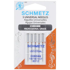 Chrome Universal Needles, Schmetz (5pk) Chrome Universal Needles, Schmetz (5pk)