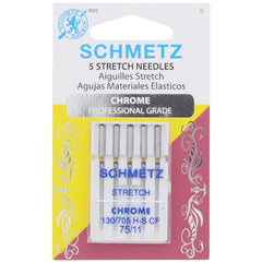 Chrome Stretch Needles, Schmetz (5pk) Chrome Stretch Needles, Schmetz (5pk)