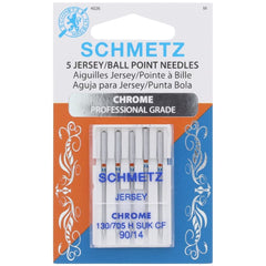Chrome Ball Point Needles, Schmetz (5pk) Chrome Ball Point Needles, Schmetz (5pk)