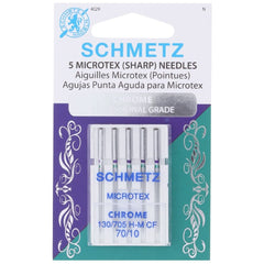 Chrome Microtex Needles, Schmetz (5pk) Chrome Microtex Needles, Schmetz (5pk)