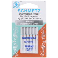 Chrome Topstitch Needles, Schmetz (5pk) Chrome Topstitch Needles, Schmetz (5pk)