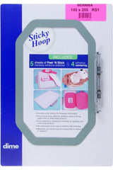 Dime, 145mm x 255mm Sticky Hoop w/ Stabilizer - Bernina Dime, 145mm x 255mm Sticky Hoop w/ Stabilizer - Bernina