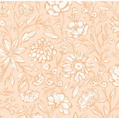 Flower House-Flower Mill-Peach (Sold By 1/2 Meter) Flower House-Flower Mill-Peach (Sold By 1/2 Meter)