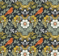 Quiltex Collection - Phoebe Fabrics - Cherries and Blossoms (Sold By 1/2 Meter) Quiltex Collection - Phoebe Fabrics - Cherries and Blossoms (Sold By 1/2 Meter)