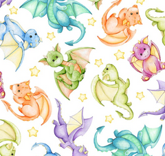 In The Beginning - Dragon Friends (Sold by 1/2 meter) In The Beginning - Dragon Friends (Sold by 1/2 meter)